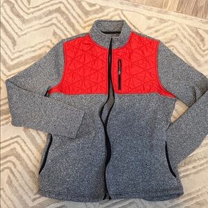 ZYIA Red and Gray Teddy Jacket